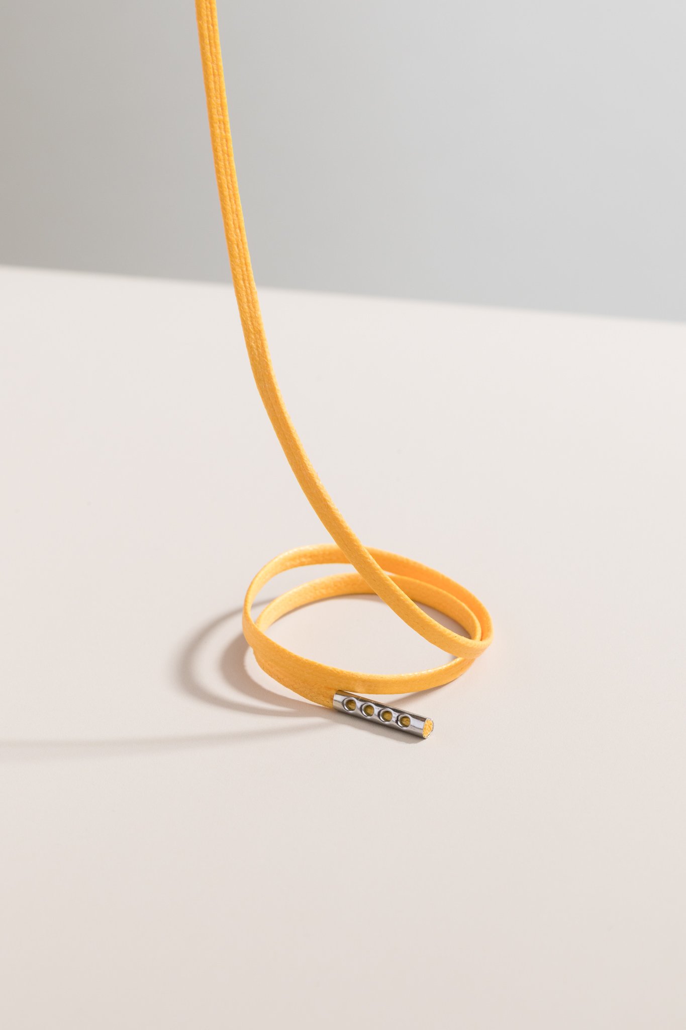 Yellow - 3mm Flat Waxed Shoelaces