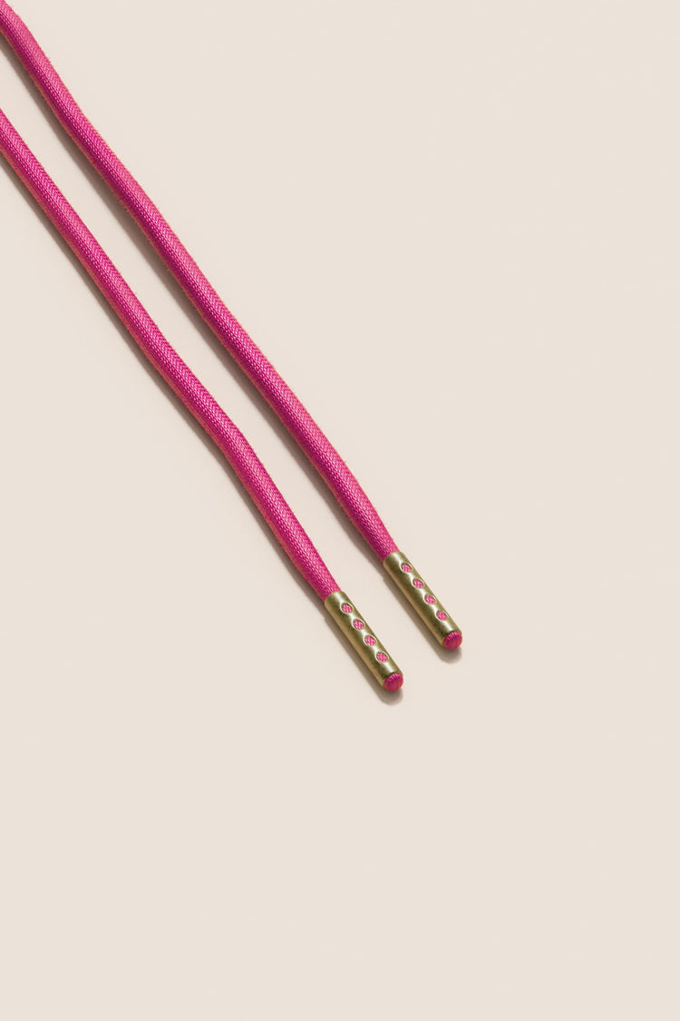 Senkels Hibiscus 4mm Round Waxed Shoelaces with Brass Aglets