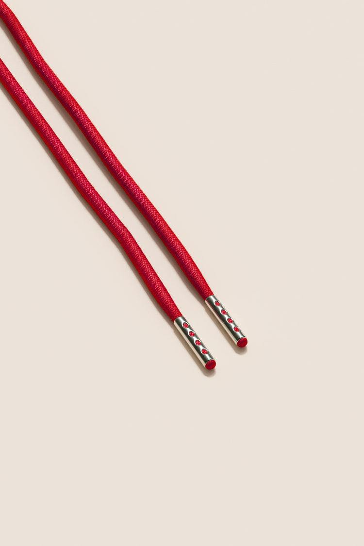 Senkels Testarossa 4mm Round Waxed Shoelaces with Nickel Aglets
