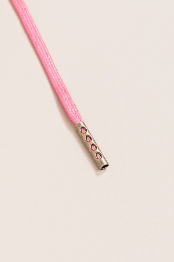 Pink - Round Waxed Shoelaces | Senkels