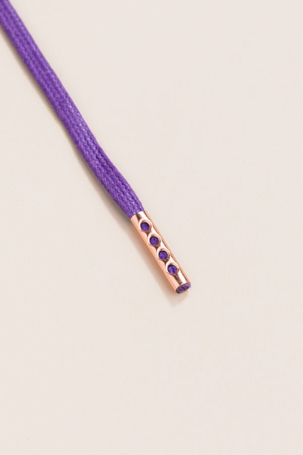 Purple - Round Waxed Shoelaces | Senkels