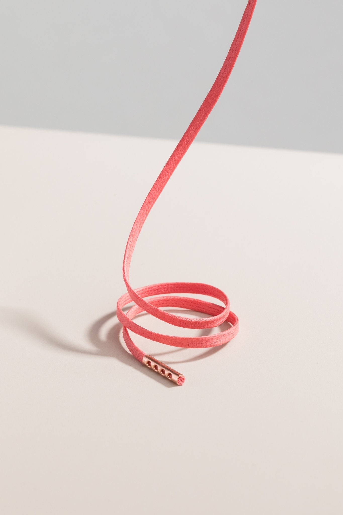 Salmon - 3mm Flat Waxed Shoelaces